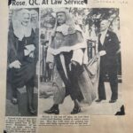 Clipping of Rose Heilbron Law Service October 1953